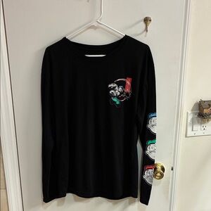 Black Men’s Long Sleeve Graphic Tee Sz L